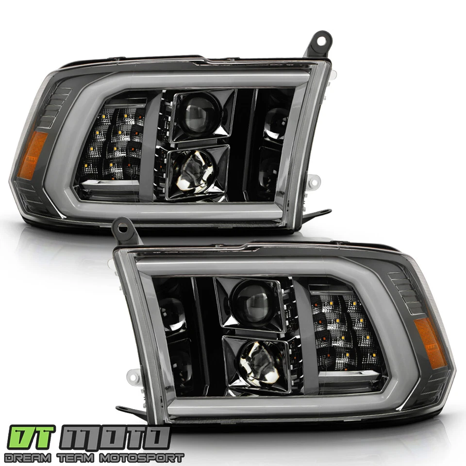 Dodge Ram 1500 2009-2018 pistola tubo LED de metal con faros proyectores dobles de señal Foto 3 de 4
