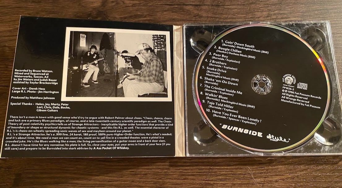 R.L. BURNSIDE Ass Pocket of Whiskey digipak CD Jon Spencer Blues