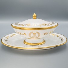 READ Louis Philippe Sevres Service Des Princes Footed Sauce Tureen Underplate 1