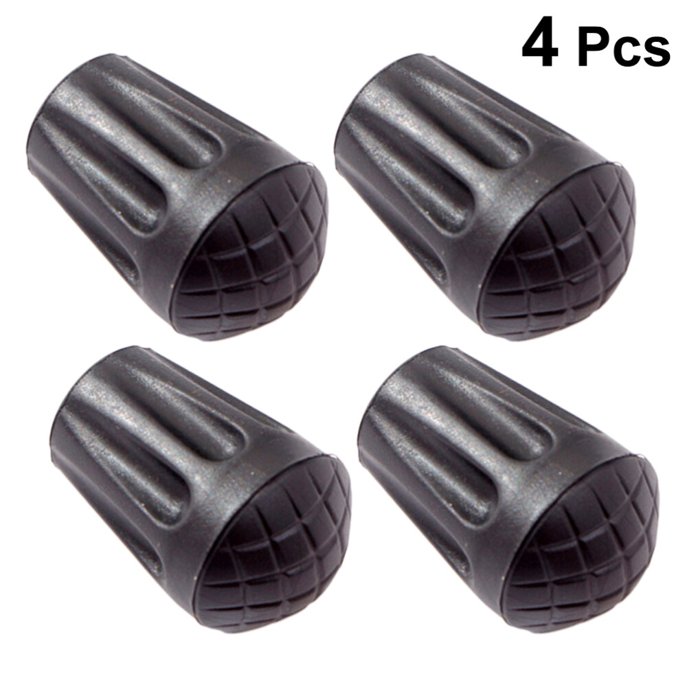 4PCS Rubber Foot Cover Hiking Stuff Outdoor Trekking Pole Accessories Rubber