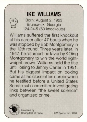 Vintage AW Sports 1991 All World Boxing Premier Edition Single Cards - You Pick - Picture 57 of 225
