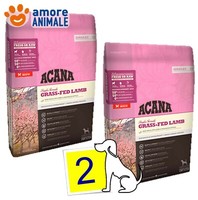 2 SäCke - Acana Dog Grass-Fed Lamb (Lamm Und Apfel) 11,4 Kg Kroketten FüR Hunde