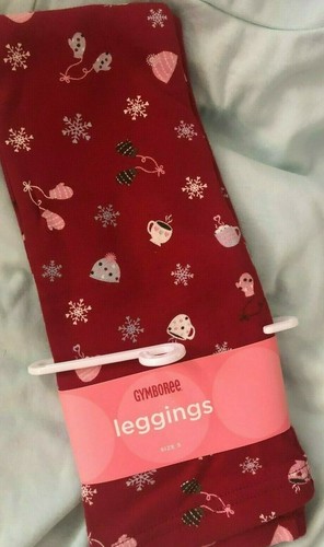 Gymboree WINTER SNOWFLAKE Red Knit Leggings Pants NWT 5 - Picture 2 of 2