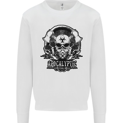 Apocalyptic Survival Skull Gamer Gaming Kinder Sweatshirt Pullover