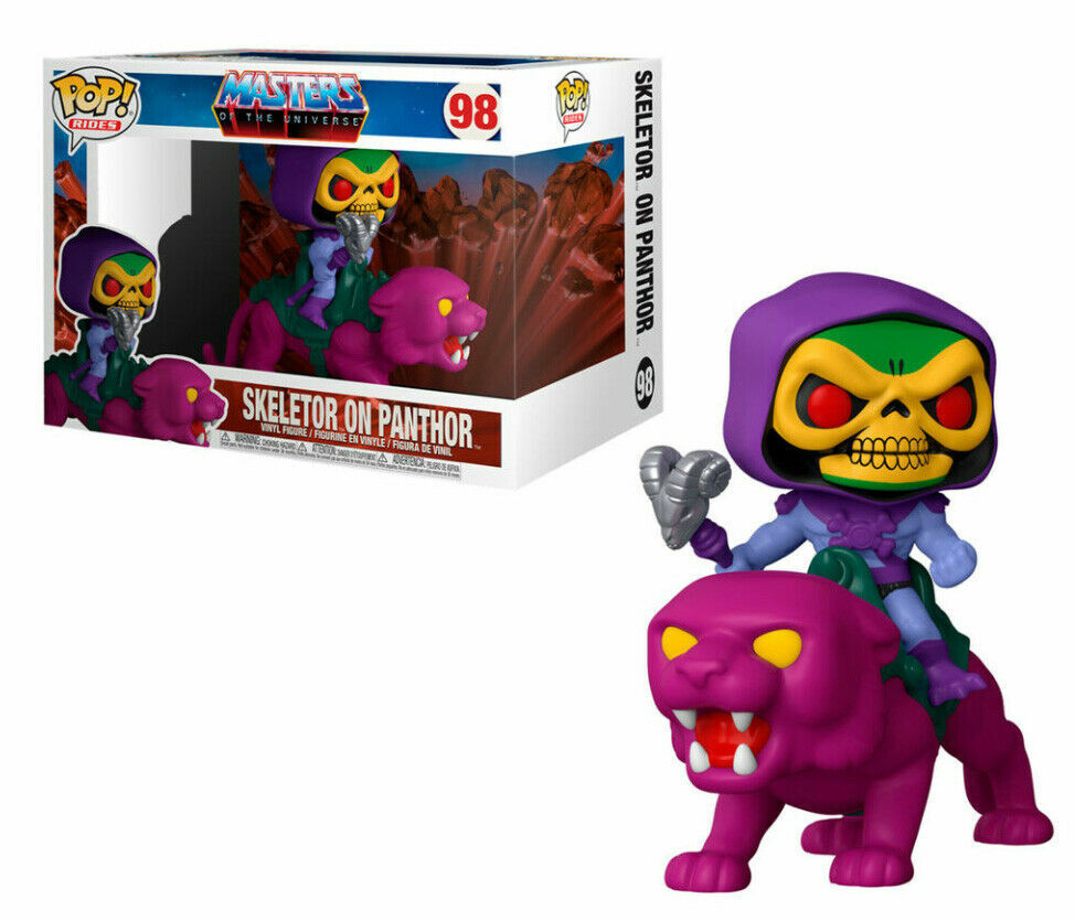 Masters Del Universo Skeletor En Panthor 3.75&Quot; Pop Rides Figura De Vinilo Funko