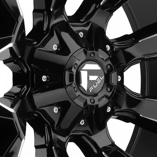 20X10 FUEL ASSAULT WHEELS RIMS GLOSS BLACK TIS 2500 3500 RAM F-250 F-350 Foto 2 de 4