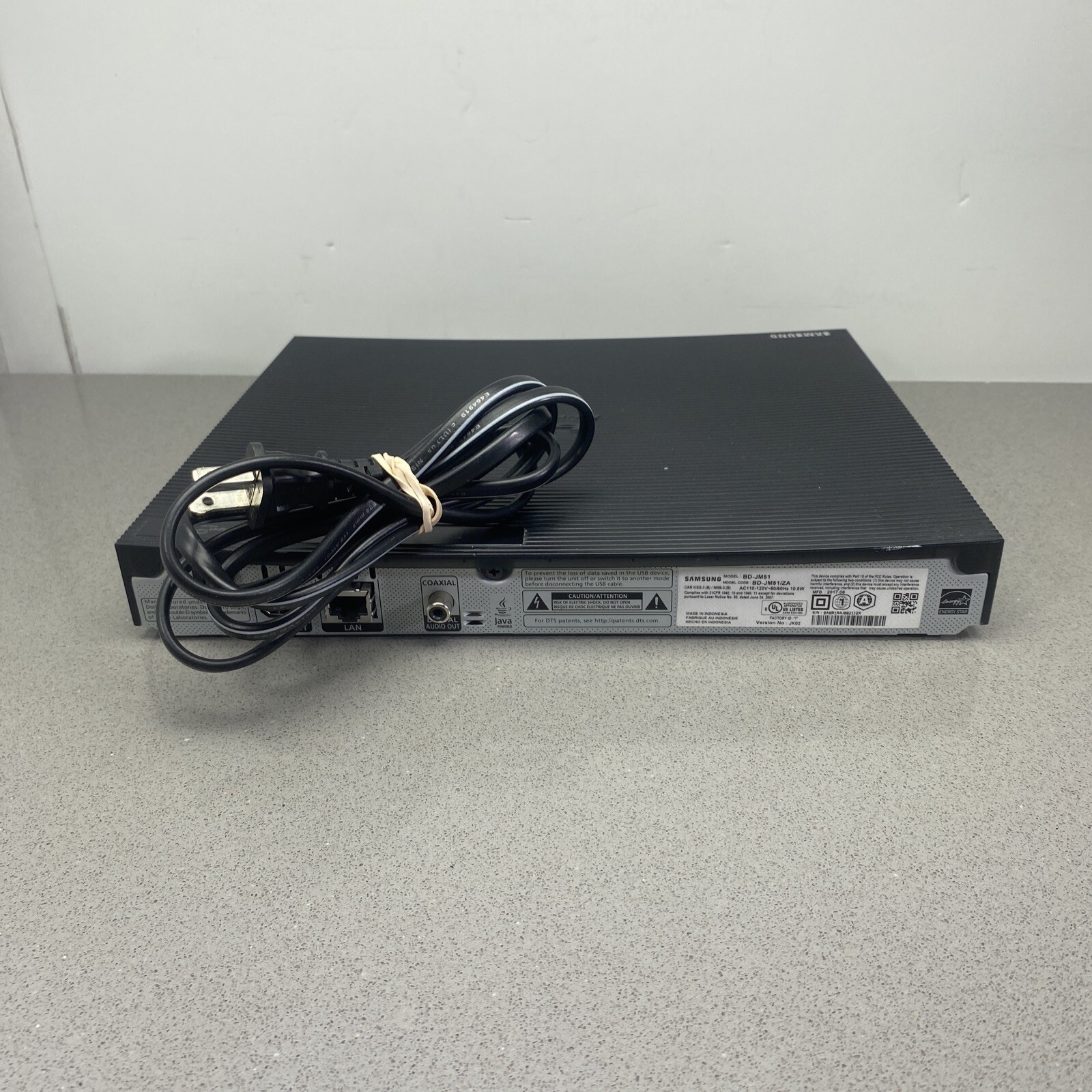 Samsung BDJM51 Bluray Player Wifi With New Remote New HDMI Cord eBay