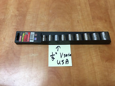 Vintage Craftsman 38 Drive 6pt Sae 9pc Socket Set 34537 Usa Wtray Vintage Craftsman 38 Drive 6pt Sae 9pc Socket Set 34537 Usa Wtray