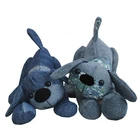Denim Dog soft toy sewing pattern.  Recycle  denims with this puppy by pcbangles