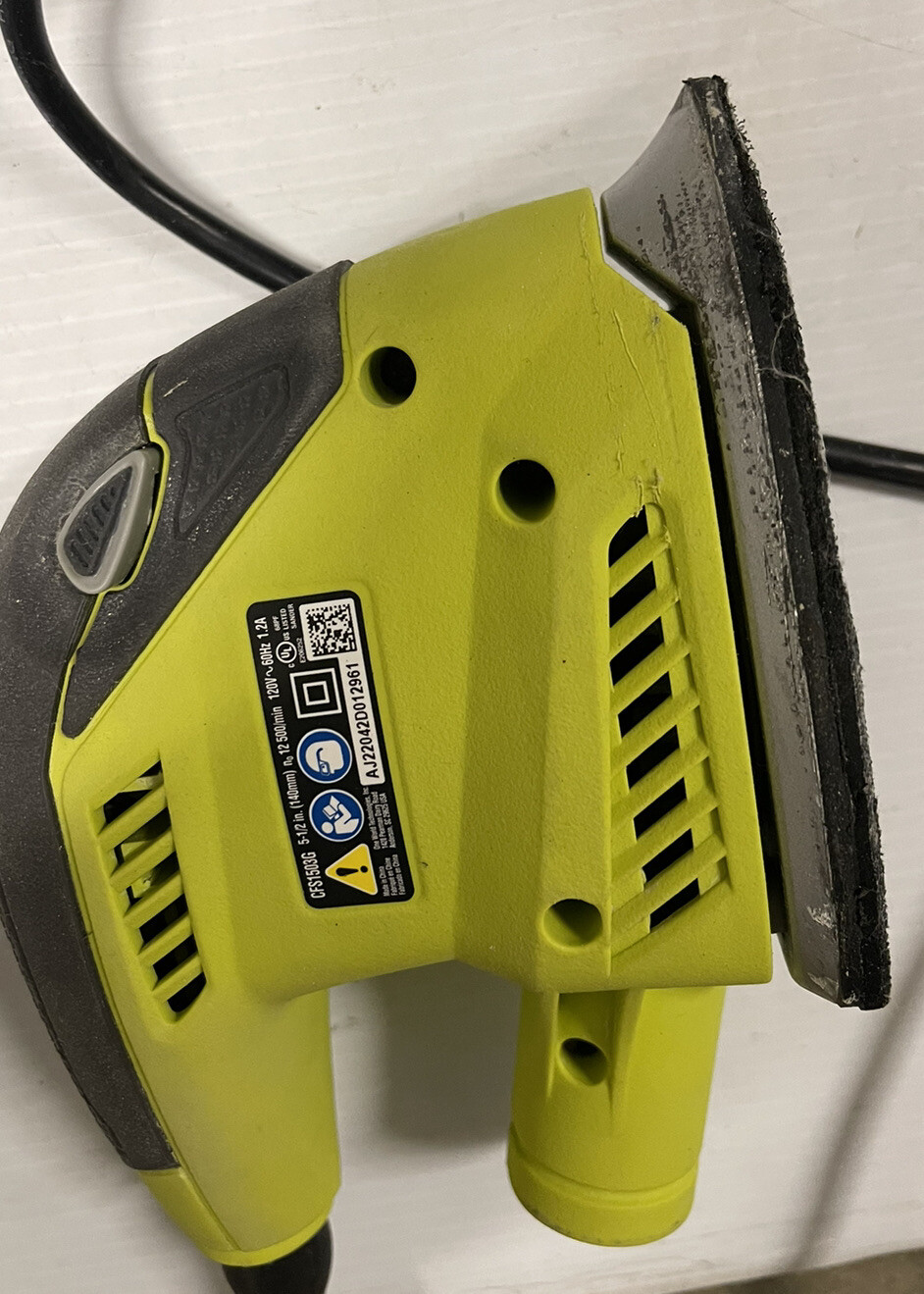 RYOBI CFS1503GK Corner Cat Sander Green 33287168972 eBay