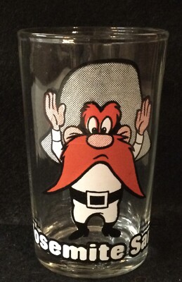 Vintage 1976 Warner Bros Collector Glass Cartoon Character Yosemite Sam 4 