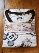 NWT Disney 100 Character Mash Up 2pc Family Sleep Set Women XXL White Marvel