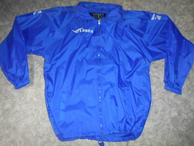 Regenjacke m.Kapuze ITALIA v. Legea,Polyester, royalblau , XS=164