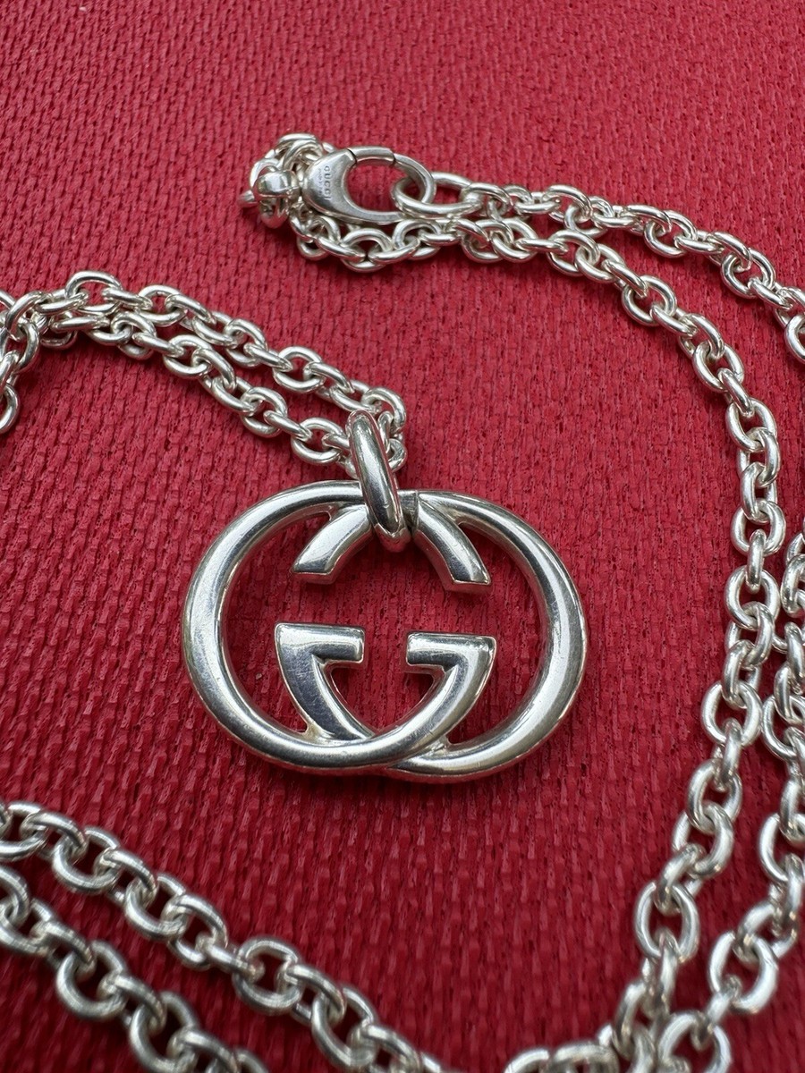 GUCCI ネックレス　シルバー925 GUCCI Double dog tags ball chain Necklace 23