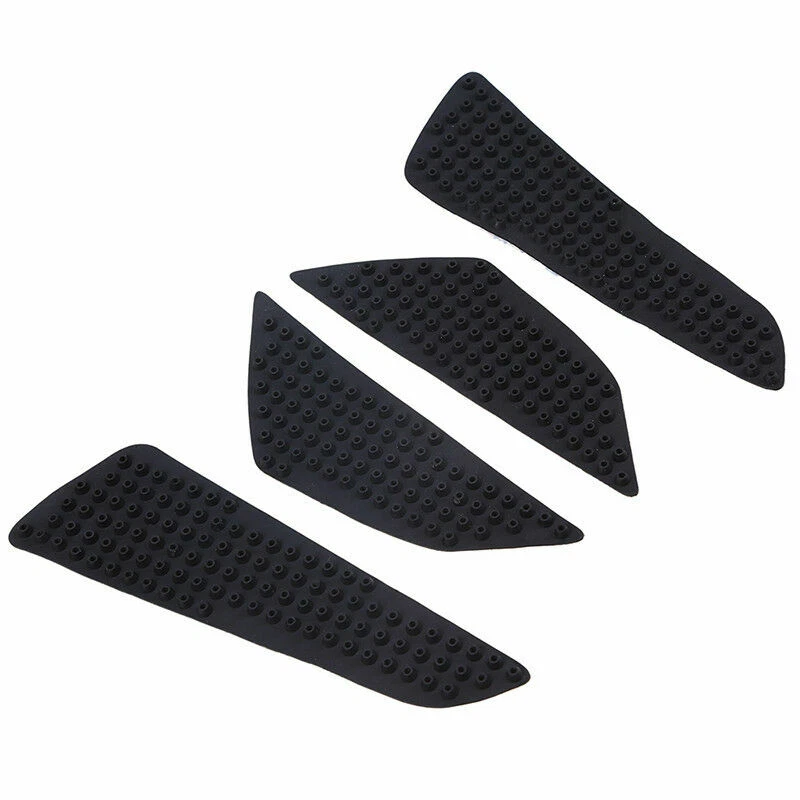 Almohadilla lateral de tracción para tanque universal para motocicleta gasolina combustible agarre de rodilla protector negro Foto 2 de 4