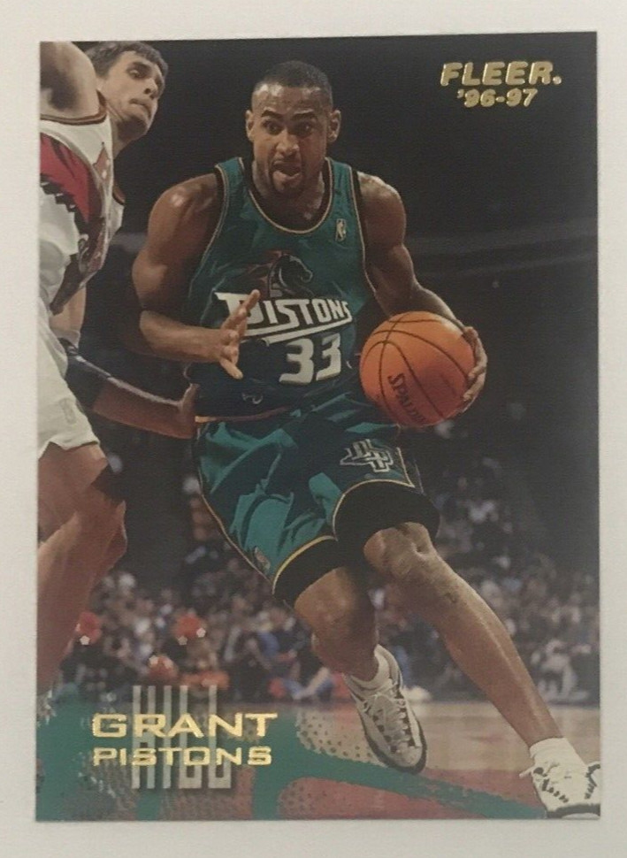 Grant Hill 1996-97 Fleer #180 NBA Basketball Card Pistons Magic HOF