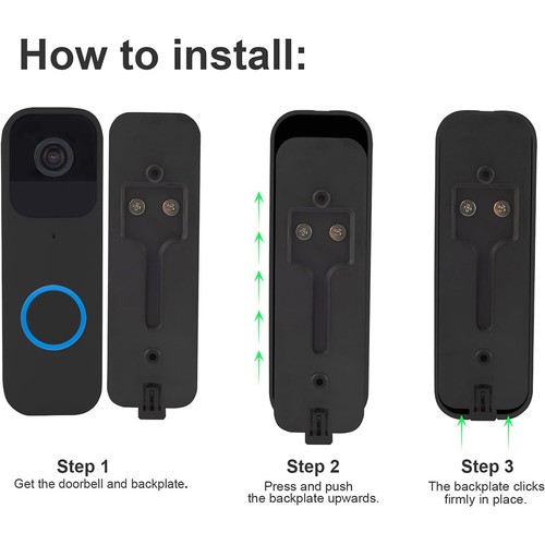 1/2pcs Doorbell Backplate Plastic Backplate Attachment for Blink Video Doorbell - Afbeelding 6 van 15