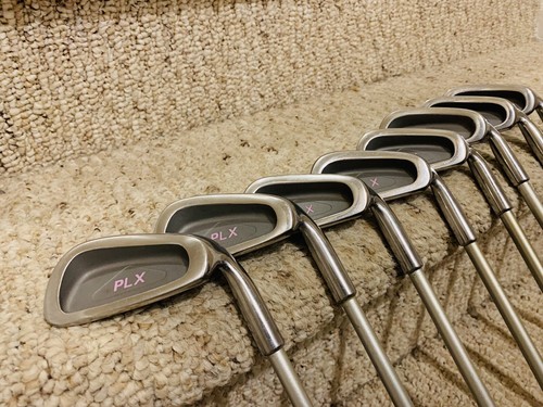 PLX Iron Set Golf Clubs 3-PW Fiber-X Graphite Shafts, SUPER RARE PINK!! - Picture 4 of 12