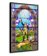 Lafayette, Guerre Americaine Art Mural, Histoire, Tableau, Vitrail, Cadeau, Deco