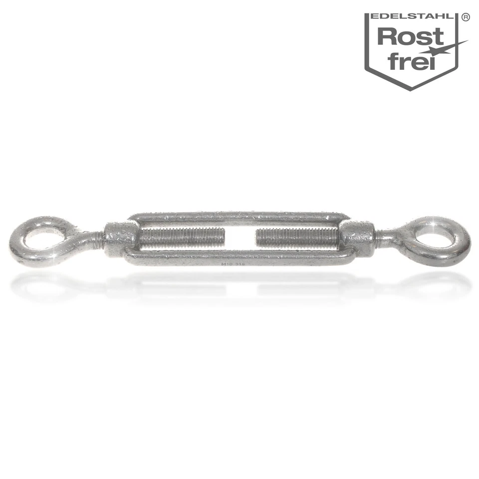 Edelstahl Drahtseilspanner Spannschloss Stahlseilspanner M5 M6 M8 M10 Rostfrei - Bild 3 von 4