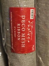 21" x 10 YDS METALLIC DECO MESH WRAP ROLLS FLORAL MESH WRAP RIBBON WREATHS