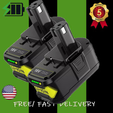 2 PCS 5.0Ah Lithium Battery for Ryobi P102 P200 P201 P203 P107 P108 One Plus 18V