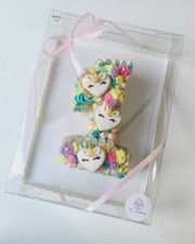 Number/letter Clear Cake Box Single Digit Display Cake Box 38 x 26 x 10cm