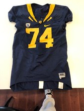 Game Worn Used Nike Cal Golden Bears Football Jersey #74 Size 46