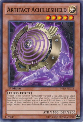 Artifact Achilleshield - PRIO-EN015 - Common - 1st Edition x3 - Near Mint - Picture 1 of 1
