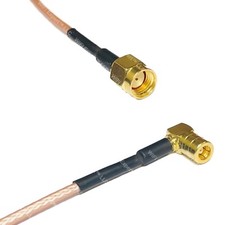 RG316 RP-SMA MALE to SMB FEMALE ANGLE RF Cable Rapid-SHIP LOT