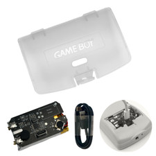 Game Boy Color GBC USB-C Battery 1500 mAh 3.7 V w/ CLEAR Battery Cover