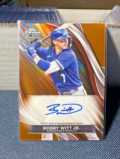 2024 Topps Chrome Black Bobby Witt Jr Orange Refractor /25 On Card Auto