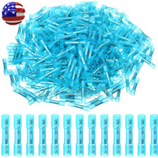 1000Pcs Heat Shrink Waterproof Wire Connectors Blue 14-16AWG Butt Seal Terminals