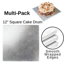 Square Cake Boards 12 Inch Base Drum 12mm thick Premium Finish Strong