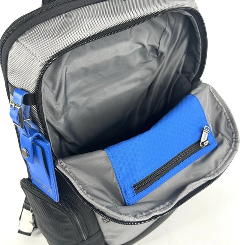 NEW Tumi Fremont PARRISH 16.0” Ballistic Nylon Backpack - GRAY with GLACIER BLUE - Picture 8 of 15