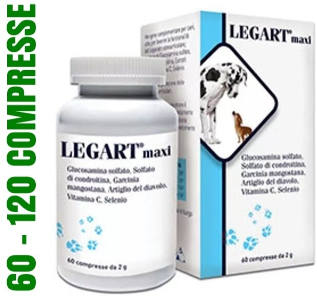 Legart Maxi (+SB) 60 compresse da 2 grammi per CANI **** 60-120 COMPRESSE****: 2X60 COMPRESSE/Compresse, capsule/Tutte img
