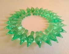 25 Vintage Green Twinkle lights for Ceramic Christmas Tree Bulbs *NEW*