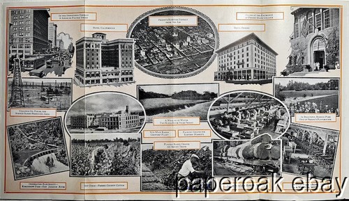 ca1915 Fresno, California Promotional Folding Brochure With Map - Picture 4 of 4