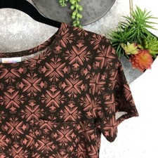 NWT LuLaRoe Carly Dress Geometric Print Short Sleeve Size XS