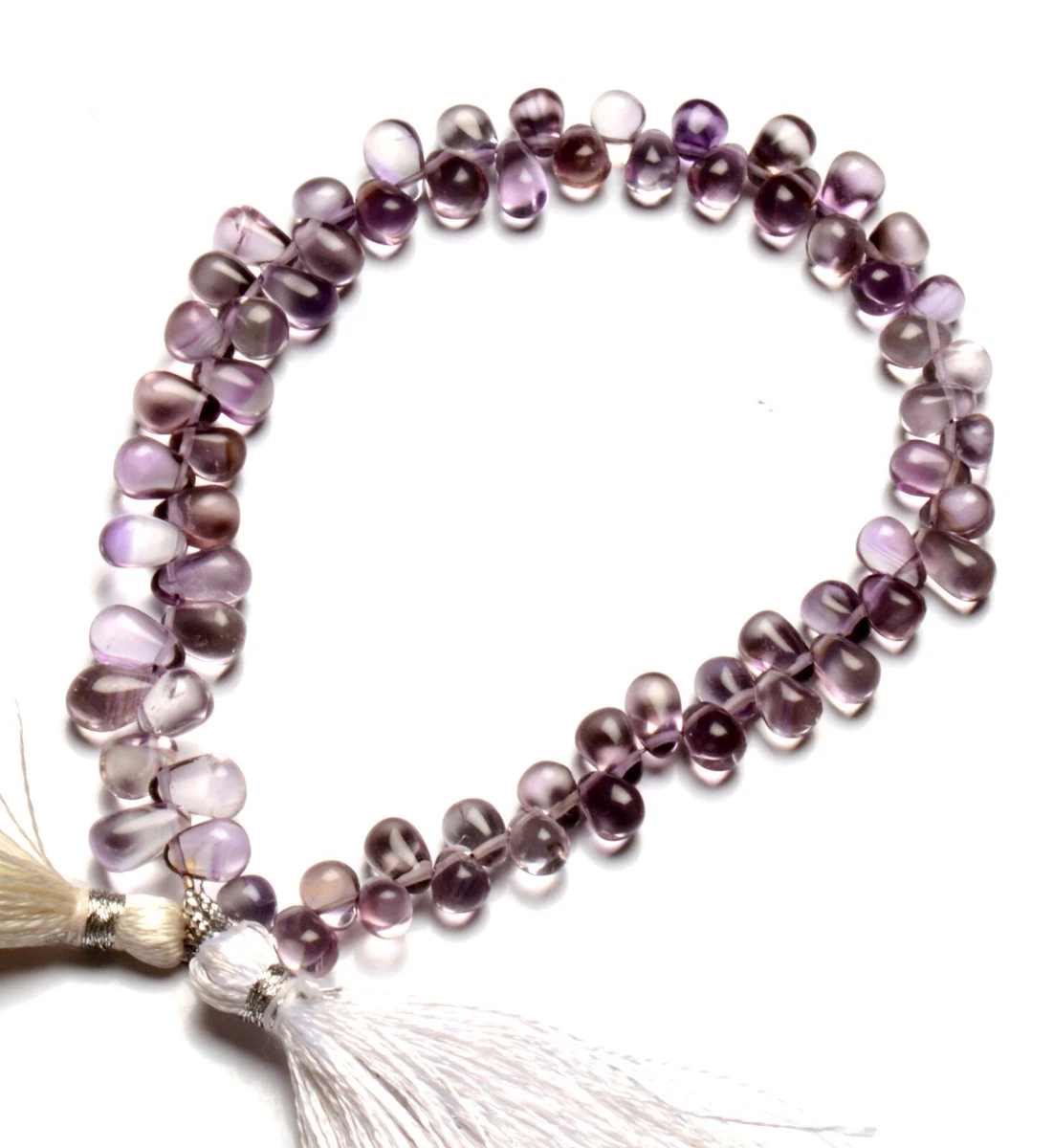 Natural Amethyst Gemstone 6x4 mm Size Smooth Teardrop Beads 8" Strand