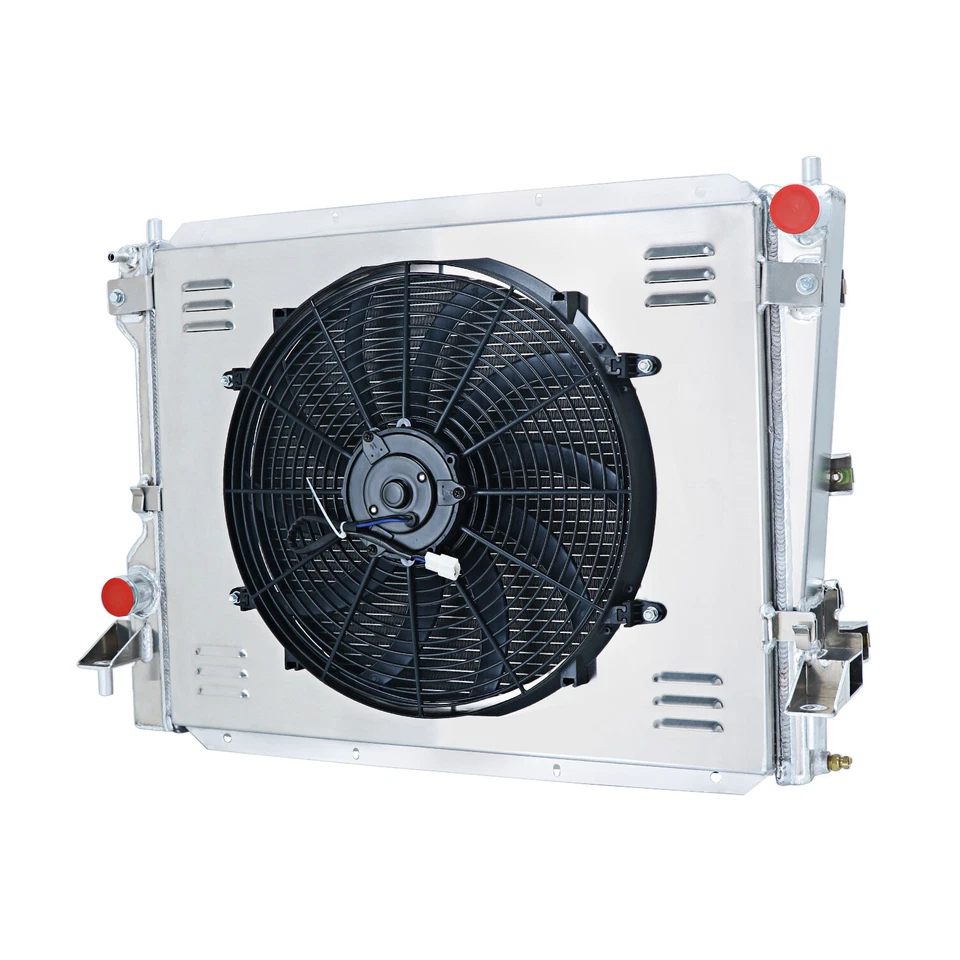 3 Row Radiator+Shroud Fan+Relay For 2005-2014 ,2012 Ford Mustang 3.9L-5.0L V8 Foto 4 de 4