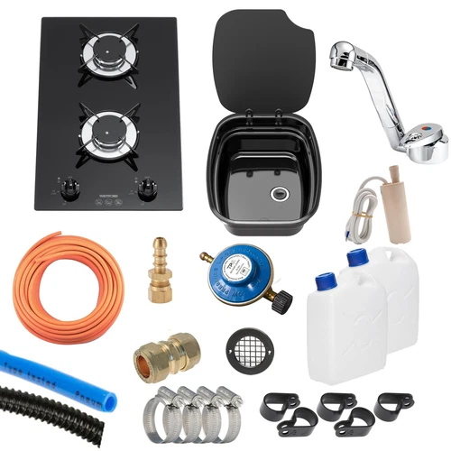 THETFORD TOPLINE 922 HOB & SINK BLACK CAMPERVAN CONVERSION KIT