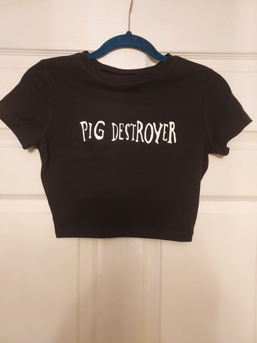 Pig Destroyer baby tee grind core shirt hard core shirt all sizes xs to 2x avail
