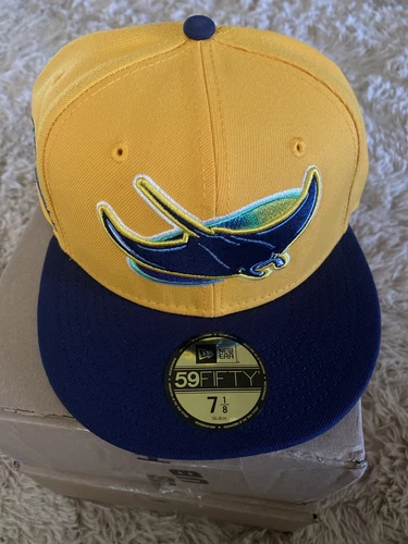 Hat Club Exclusive Tampa Bay Rays 7 1/8 New Era 5950 Two Tone Tropicana Field