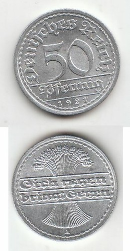 Münzen ECHT SILBER Deutsches Reich 3 Mark + 200 Mark + 500 Mark Alu 1923 1922 - Bild 5 von 5