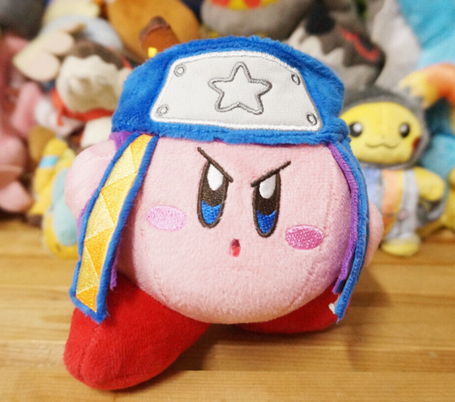 Little Buddy Kirby's Adventure All Star Collection Kirby Ninja Stuffed  Plush, 5, Multi-Colored (1628)