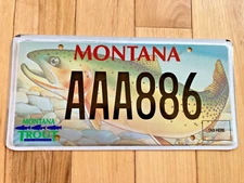 2013 Montana Trout License Plate