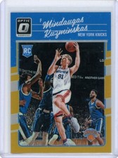 2016-17 Donruss Optic Gold Prizm Rookie #194 Mindaugas Kuzminskas No 10 of 10