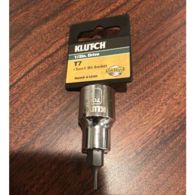 Klutch Brand Torx T7 Bit Socket 1/2 Inch Drive