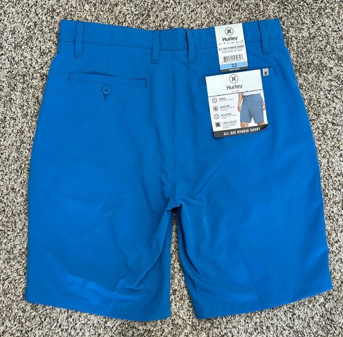 New Hurley Men’s Seaview Hybird Quick Dry Shorts Reflective Stretch Sz 32 (C22) - Picture 2 of 4